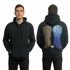 The Walking Dead Daryl Dixon Wings Black Pullover Hoodie - Fan Favorite Men’s M